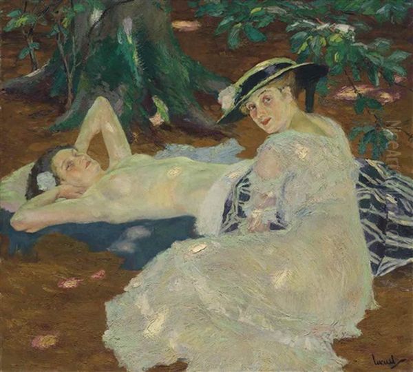 Summer Repose Oil Painting by Edward Cucuel