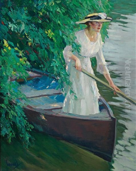 Fr. Von Marcard Oil Painting by Edward Cucuel