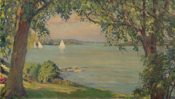 Am Starnberger See Oil Painting by Edward Cucuel