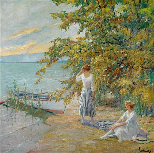 Die Landung Oil Painting by Edward Cucuel