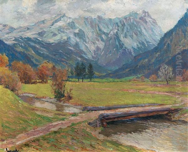 The Zugspitze Oil Painting by Edward Cucuel