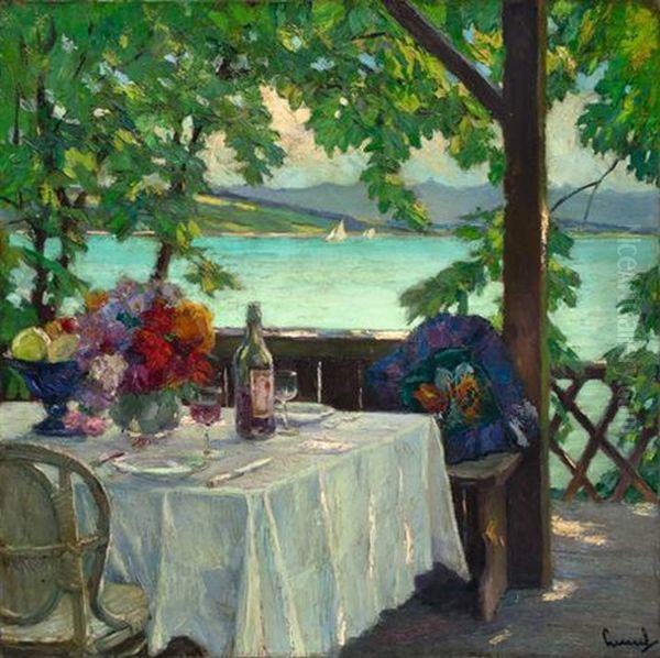 Mittag Oil Painting by Edward Cucuel