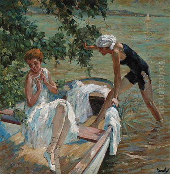 An Der See Oil Painting by Edward Cucuel