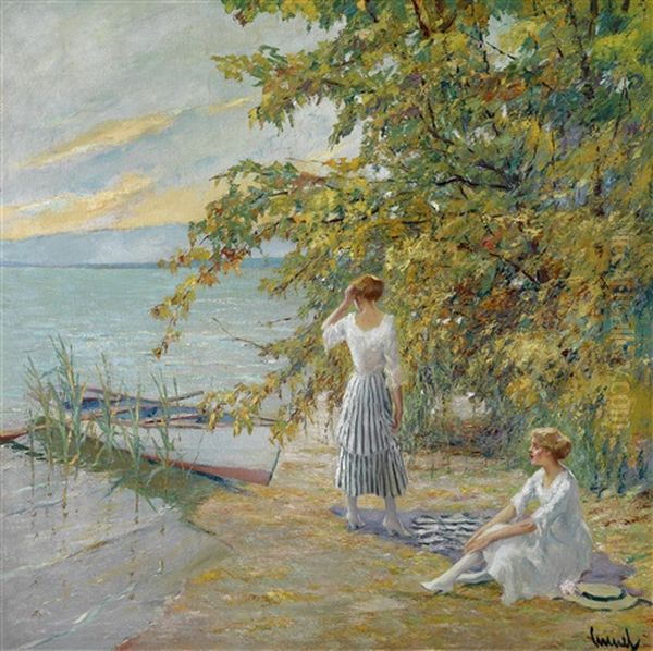 Die Landung Oil Painting by Edward Cucuel