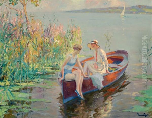 Summer Reflections Oil Painting by Edward Cucuel