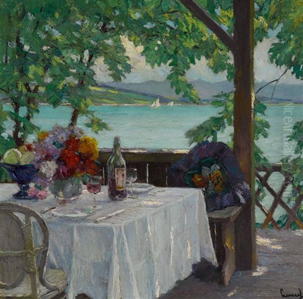 Mittag Oil Painting by Edward Cucuel