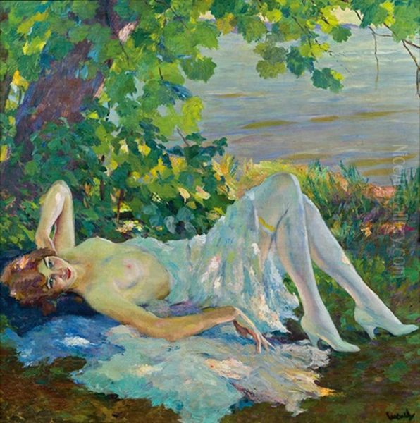 Traumerei Oil Painting by Edward Cucuel