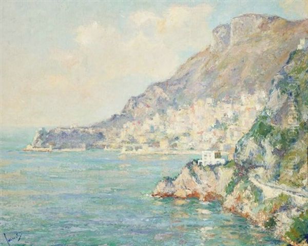 Monaco-monte Carlo (tete De Chien) Oil Painting by Edward Cucuel