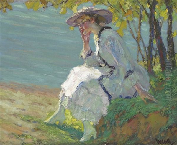 Summer Dreaming Oil Painting by Edward Cucuel