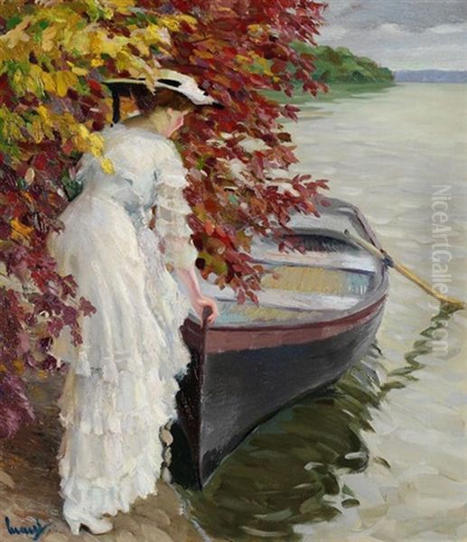 Heimfahrt Oil Painting by Edward Cucuel