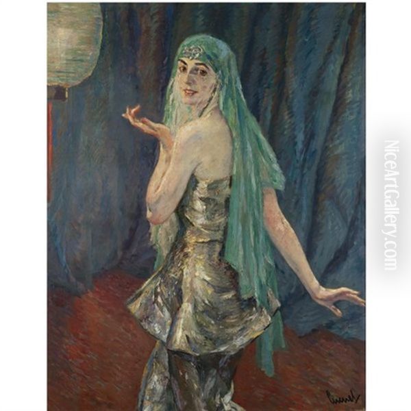 Odalisque Oil Painting by Edward Cucuel