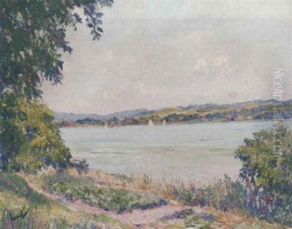 Starnberger See Oil Painting by Edward Cucuel