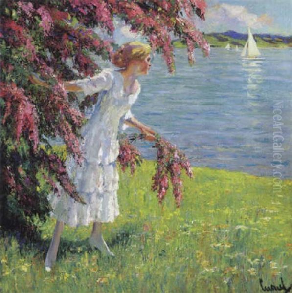 Am See Oil Painting by Edward Cucuel