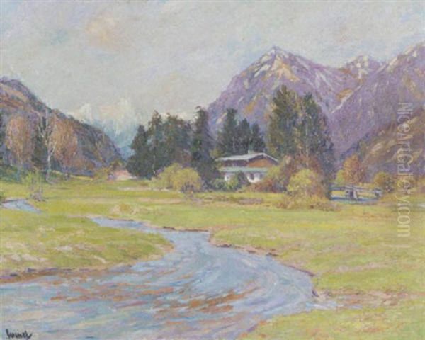 The Peaceful Valley Oil Painting by Edward Cucuel