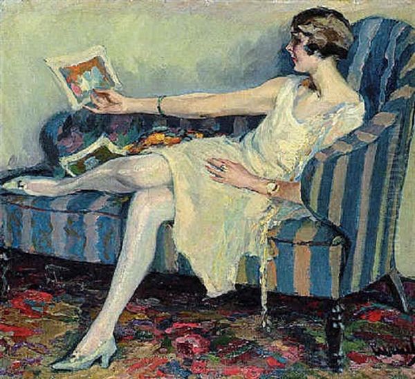 Reiseerinnerung Oil Painting by Edward Cucuel