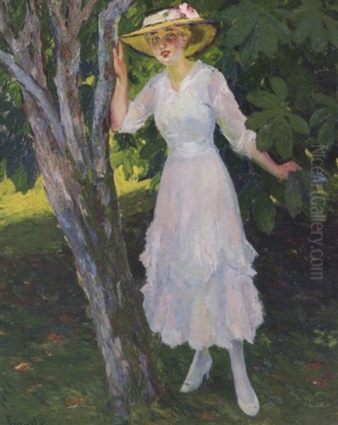 The Rendezvous Oil Painting by Edward Cucuel