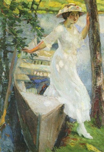 The Rendezvous Oil Painting by Edward Cucuel