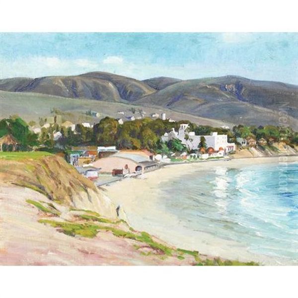 Laguna Beach Oil Painting by Mabel Culbertson