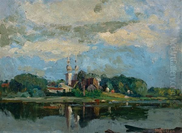 Riviere A Saint-eustache, Quebec Oil Painting by Maurice Galbraith Cullen