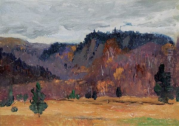 November - Near Mount Tremblant Oil Painting by Maurice Galbraith Cullen