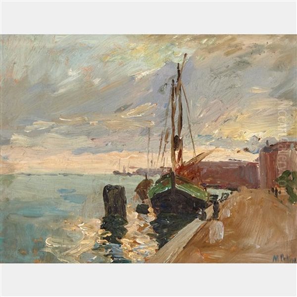 Harbour Scene Oil Painting by Maurice Galbraith Cullen