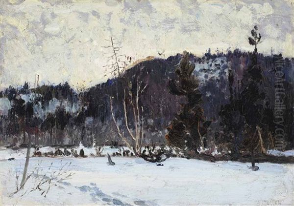 The Frozen Cache Oil Painting by Maurice Galbraith Cullen