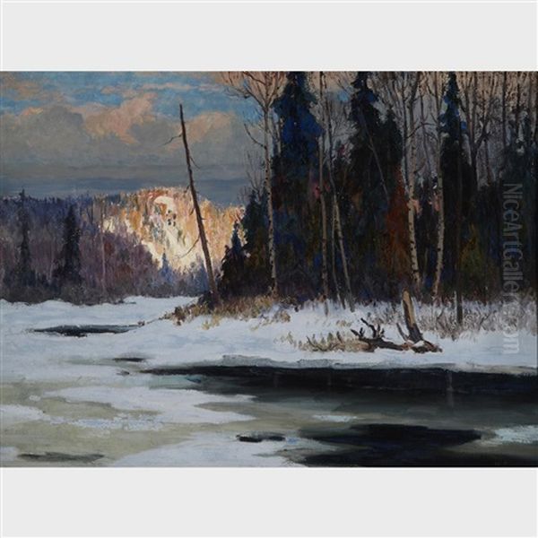 Winter Oil Painting by Maurice Galbraith Cullen