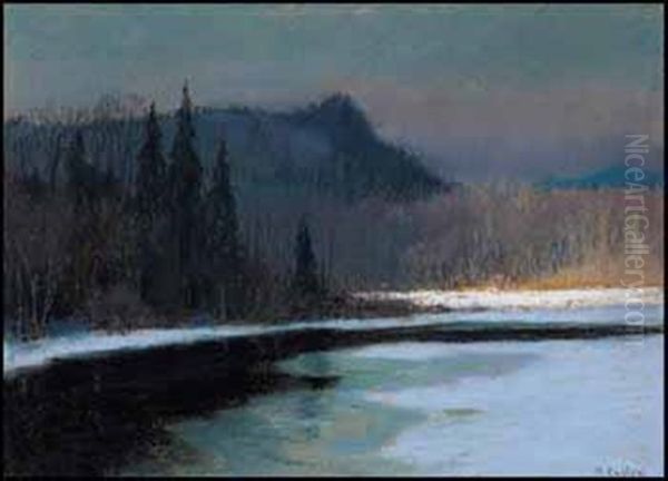 Late Spring, Cache River Oil Painting by Maurice Galbraith Cullen