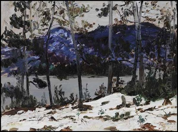 Palisades Through The Trees Oil Painting by Maurice Galbraith Cullen