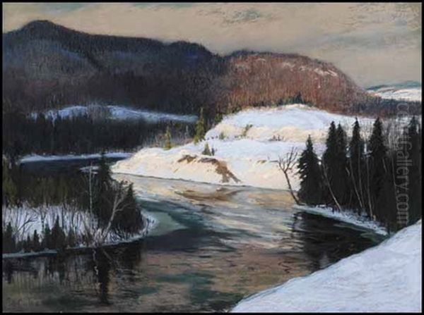 Sunglow, Near St. Marguerite's North River Oil Painting by Maurice Galbraith Cullen