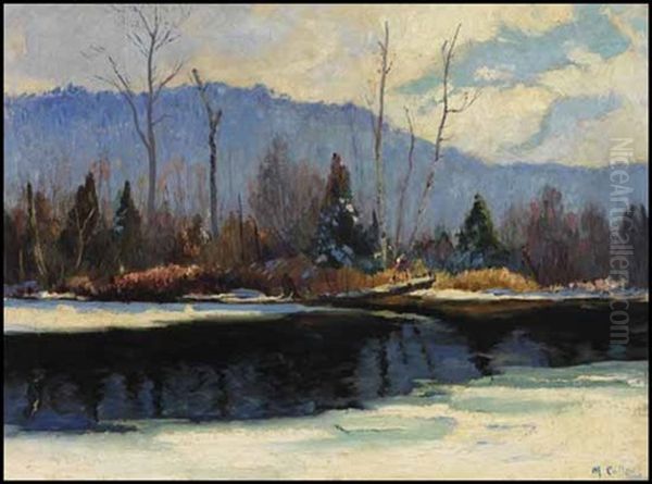 First Snow, Cache River Oil Painting by Maurice Galbraith Cullen