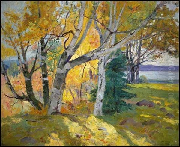 Sunny Day, Ile D'orleans Oil Painting by Maurice Galbraith Cullen