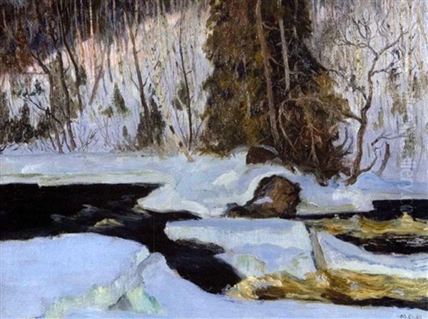 Break Up, Cache River Oil Painting by Maurice Galbraith Cullen