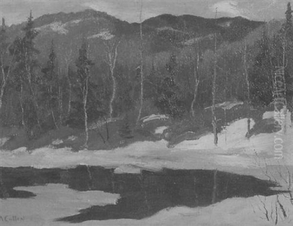 Spring Breakup-mount Tremblant Oil Painting by Maurice Galbraith Cullen