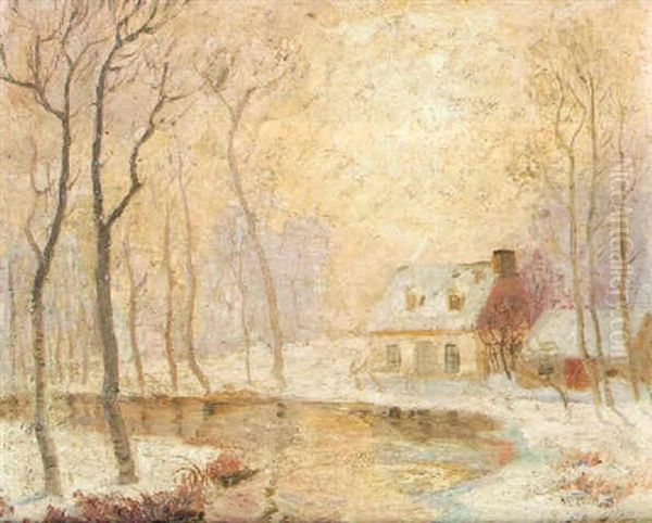 The Winter Sun, Canada Oil Painting by Maurice Galbraith Cullen