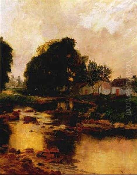 Summer Sunset, St. Eustache Oil Painting by Maurice Galbraith Cullen