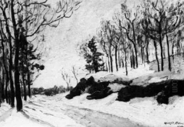 Winter, Mount Royal Oil Painting by Maurice Galbraith Cullen