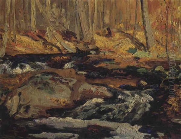 Wild Cat Creek - Autumn by Maurice Galbraith Cullen