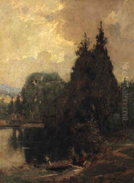 The Cedars, Beaupre Oil Painting by Maurice Galbraith Cullen