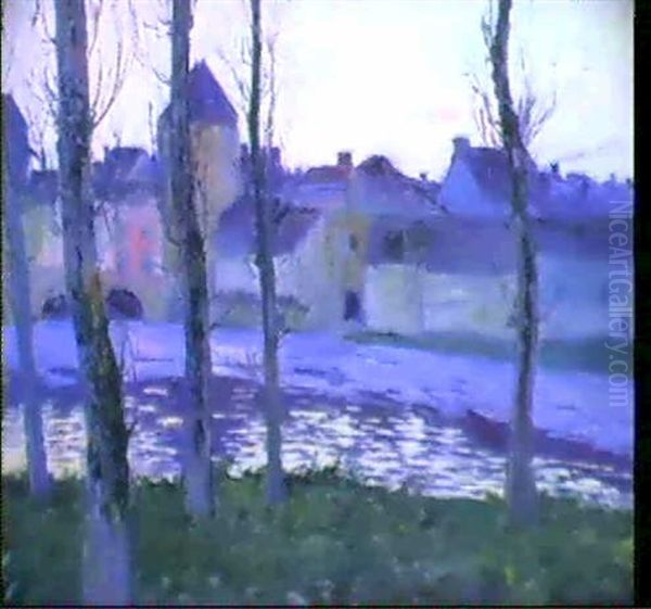 Vue De Moret Sur Loing Oil Painting by Maurice Galbraith Cullen