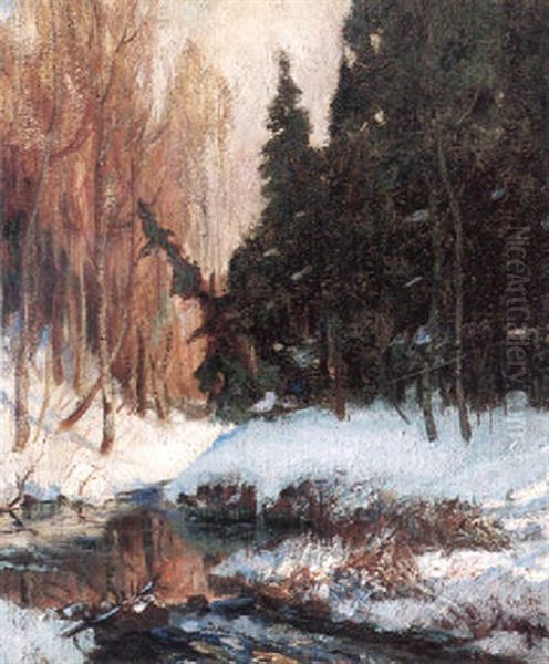 The Little Cache River Oil Painting by Maurice Galbraith Cullen