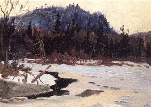 The Blue Mountain, Cache River Oil Painting by Maurice Galbraith Cullen