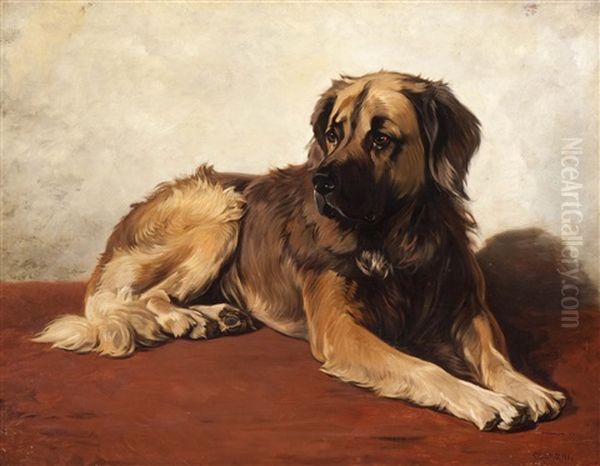 The Faithful Leonberger Oil Painting by Conradyn Cunaeus