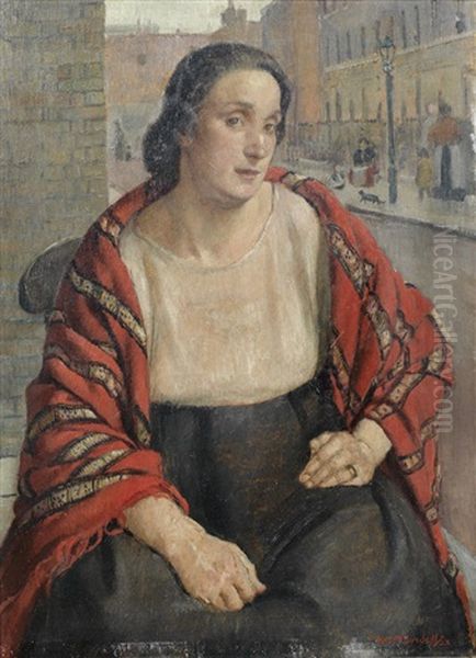 The Madonna Of The Street Oil Painting by Nora Lucy Mowbray Cundell