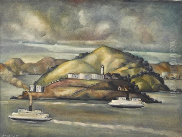 View Of Alcatraz by Rinaldo Cuneo