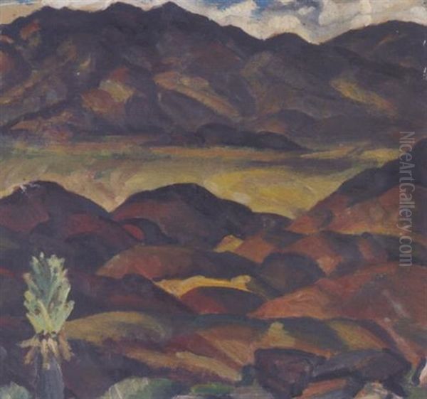 Panamint Valley Oil Painting by Rinaldo Cuneo