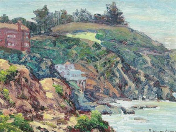 San Francisco Cliffs Oil Painting by Rinaldo Cuneo