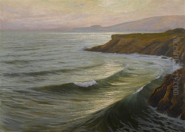 Oh, Radiant Sea Oil Painting by Frank William Cuprien