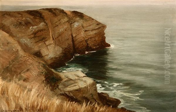 The Shadow Of The Cliff, California Oil Painting by Frank William Cuprien