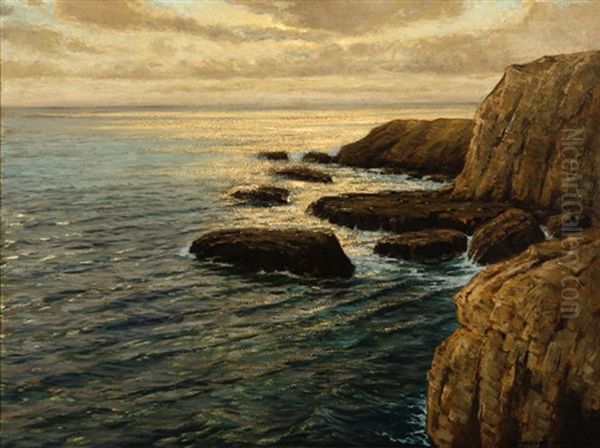 Radiance Of Summer, Laguna Beach Coastal Oil Painting by Frank William Cuprien